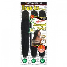 MOTOWN TRESS SENEGAL TWIST BRAID CROCHET 12"12"12"